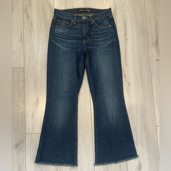 Veronica Beard High Rise Flare Jeans - Picture 4 of 9
